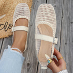 Lainey Woven Mary Janes