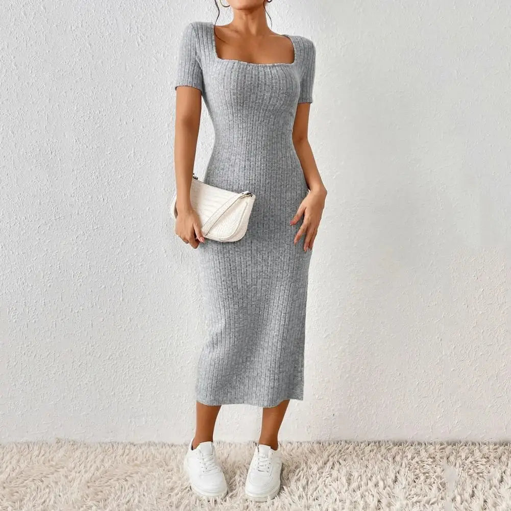 Serena Ribbed Knit Dress