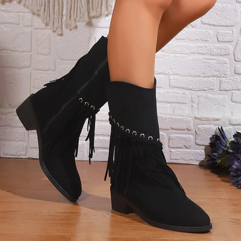 Dakota Fringe Boots