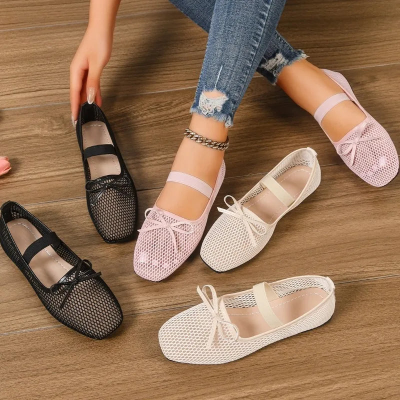 The Celestine Mesh Ballet Flat