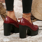 Aurelia Croc Platform