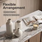 The Novella Ribbed Vase Set