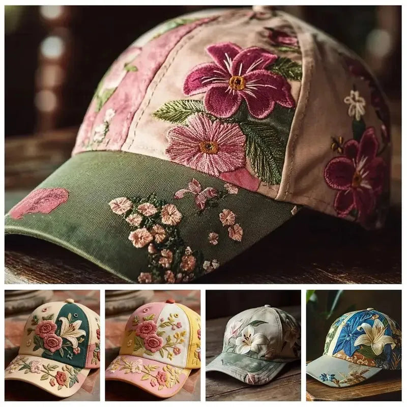 Rosalie Floral Cap
