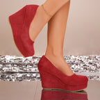 Camille Platform Wedge Pump