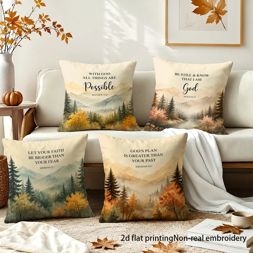 Be Still & Believe Scripture Pillow Cover Set