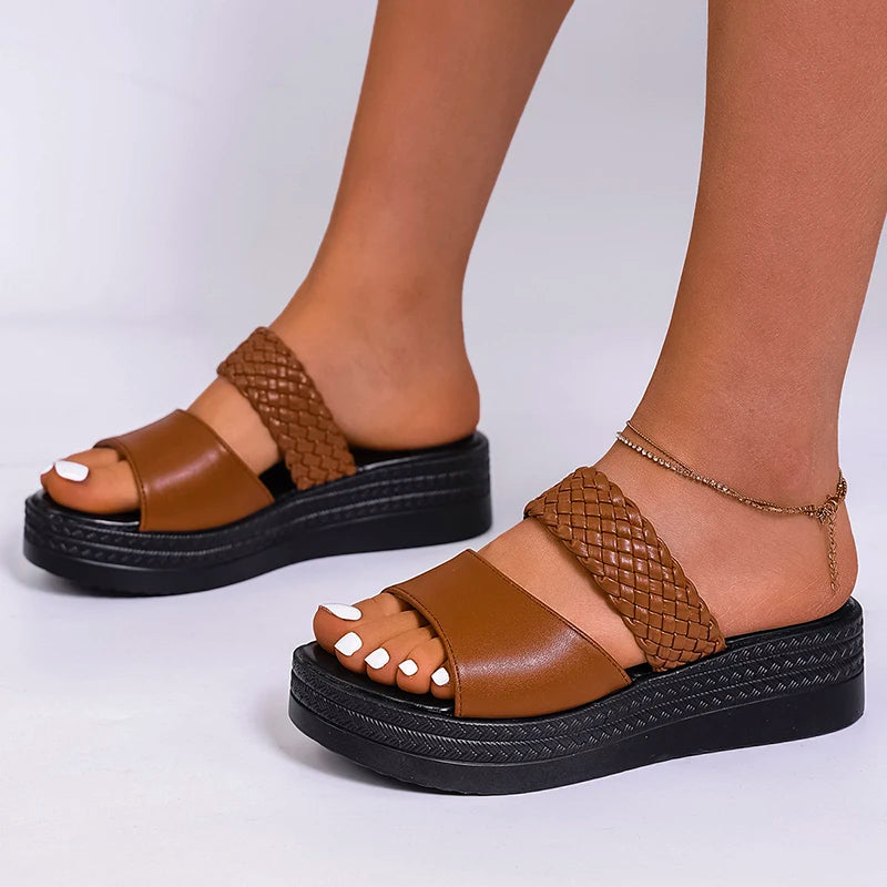 Haven Braided Platform Slide
