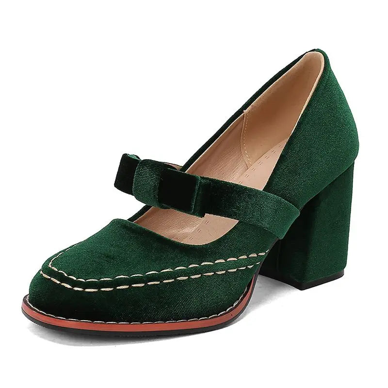 Maribel Velvet Heels