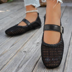 Lainey Woven Mary Janes
