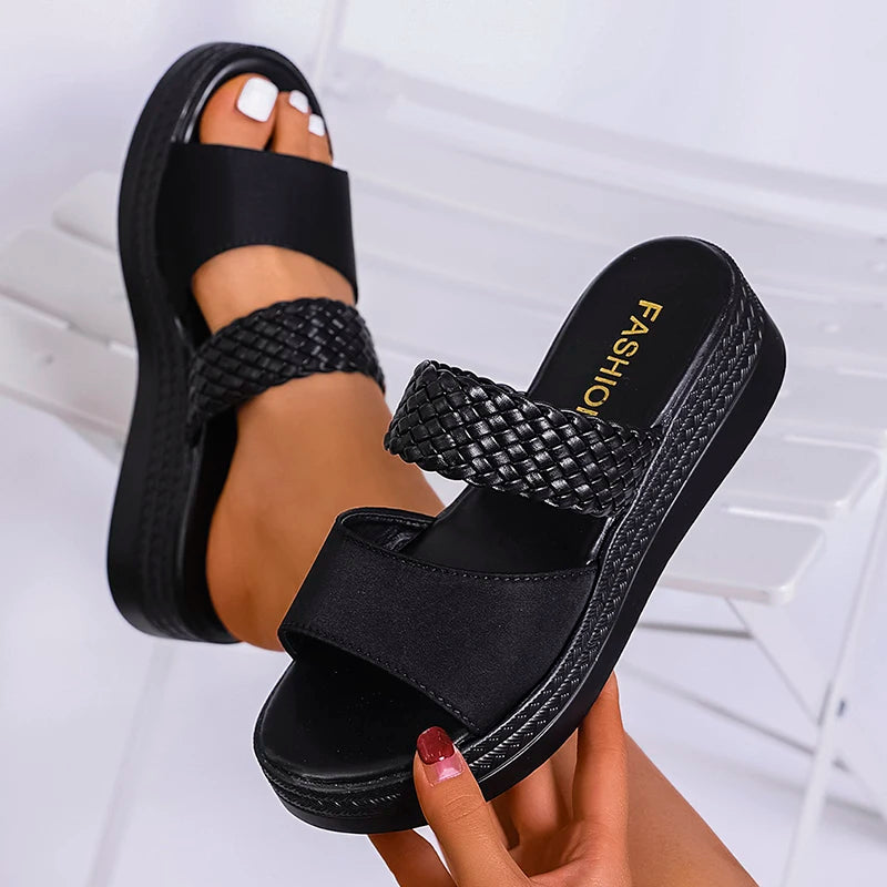 Haven Braided Platform Slide
