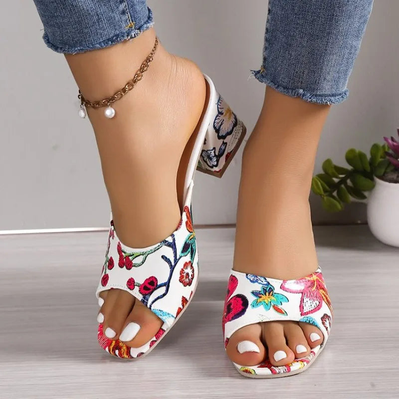 The Camellia Petal Mule