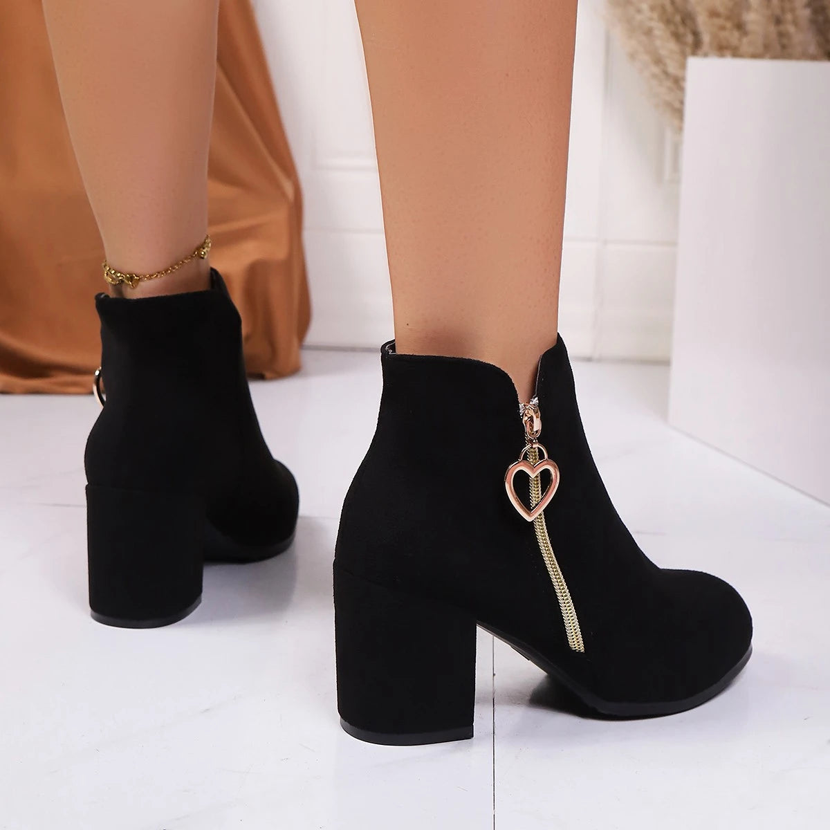 Celeste Charm Suede Boots