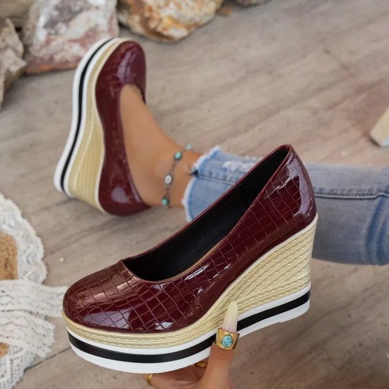 Marbella Croc Wedge