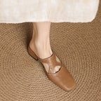Celine Cutout Leather Mule