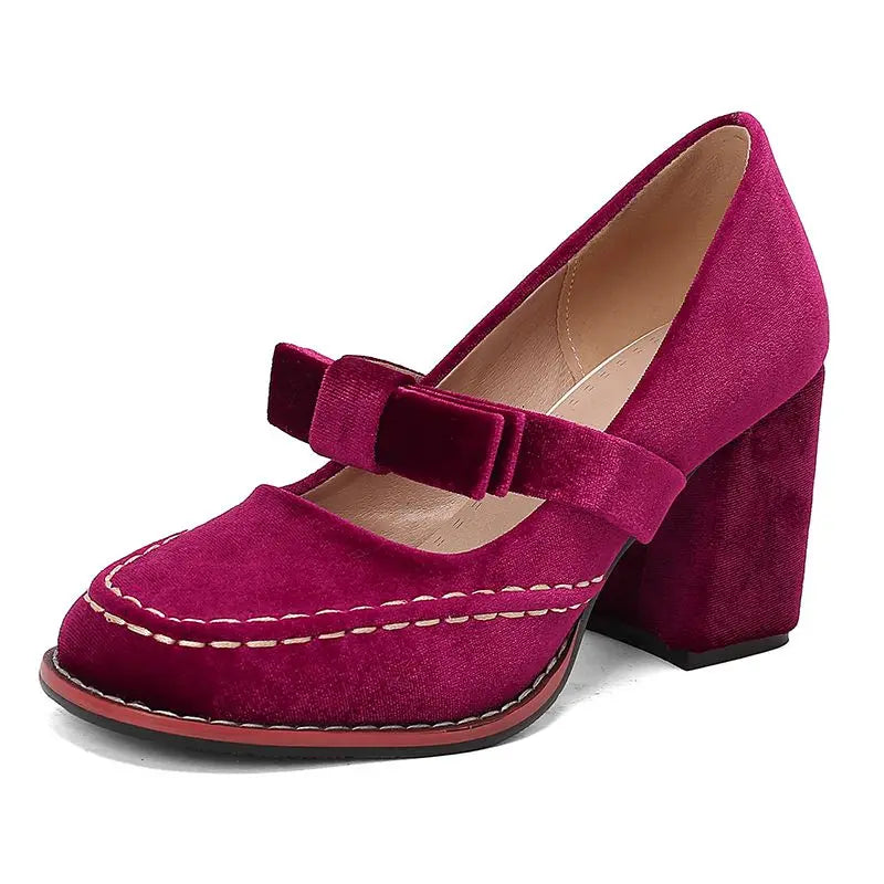 Maribel Velvet Heels