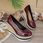 Marbella Croc Wedge