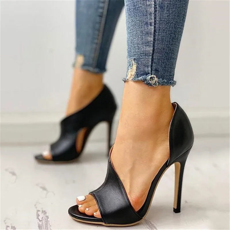 The Maren Open-Toe Heel