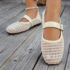 Lainey Woven Mary Janes
