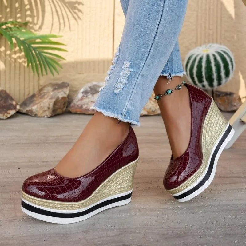 Marbella Croc Wedge