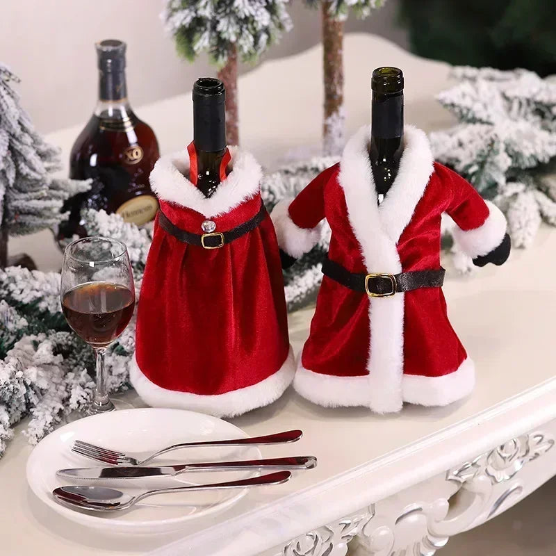 Christmas Cheer Wine Bottle Wraps
