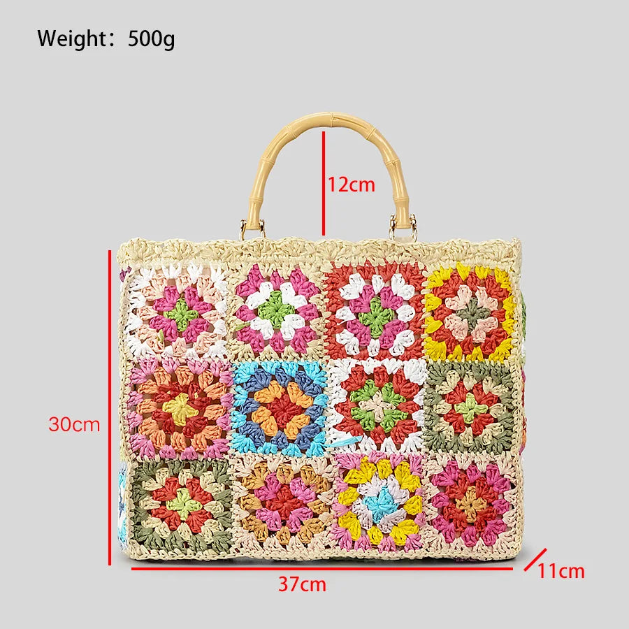 Solea Crochet Bamboo Bag