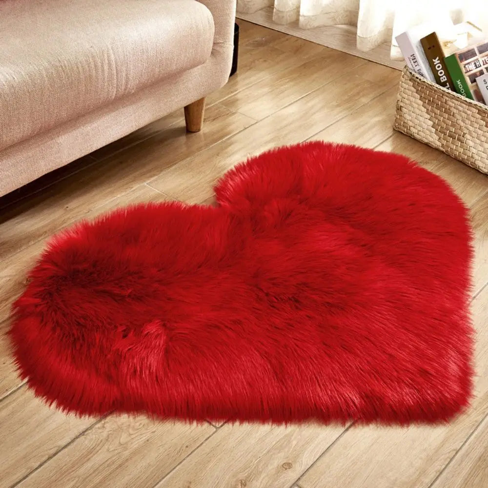 The Amora Plush Heart Rug
