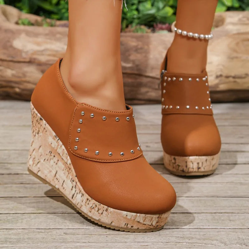 Stella Studded Wedge