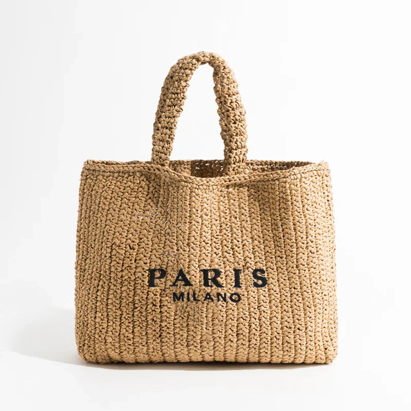 Elowen Woven Straw Tote