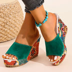 Marbella Muse Wedge Slides