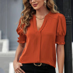 Clara Chiffon Puff Sleeve Blouse
