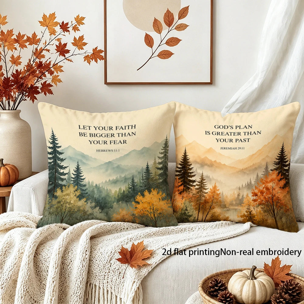 Be Still & Believe Scripture Pillow Cover Set