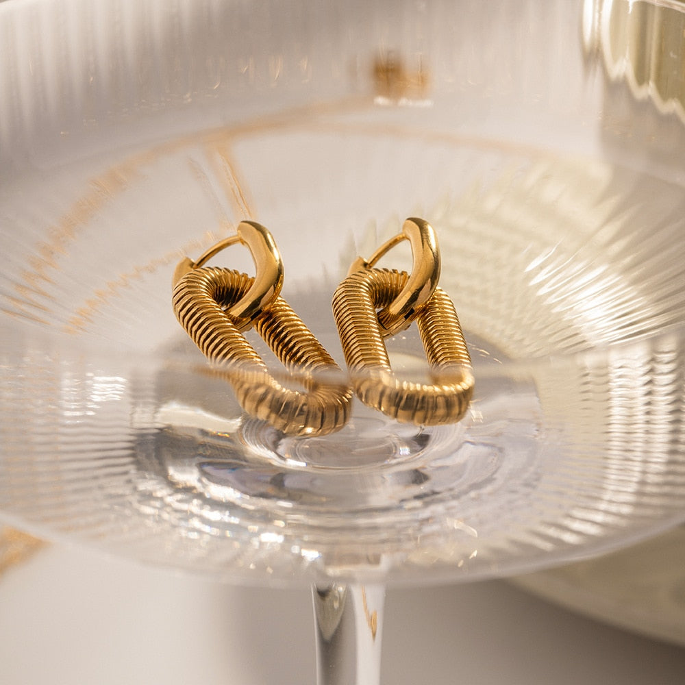 Lyra Modern Hoop Earrings