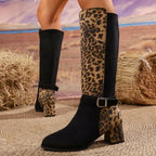 Reina Leopard Charm Boots