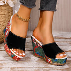 Marbella Muse Wedge Slides