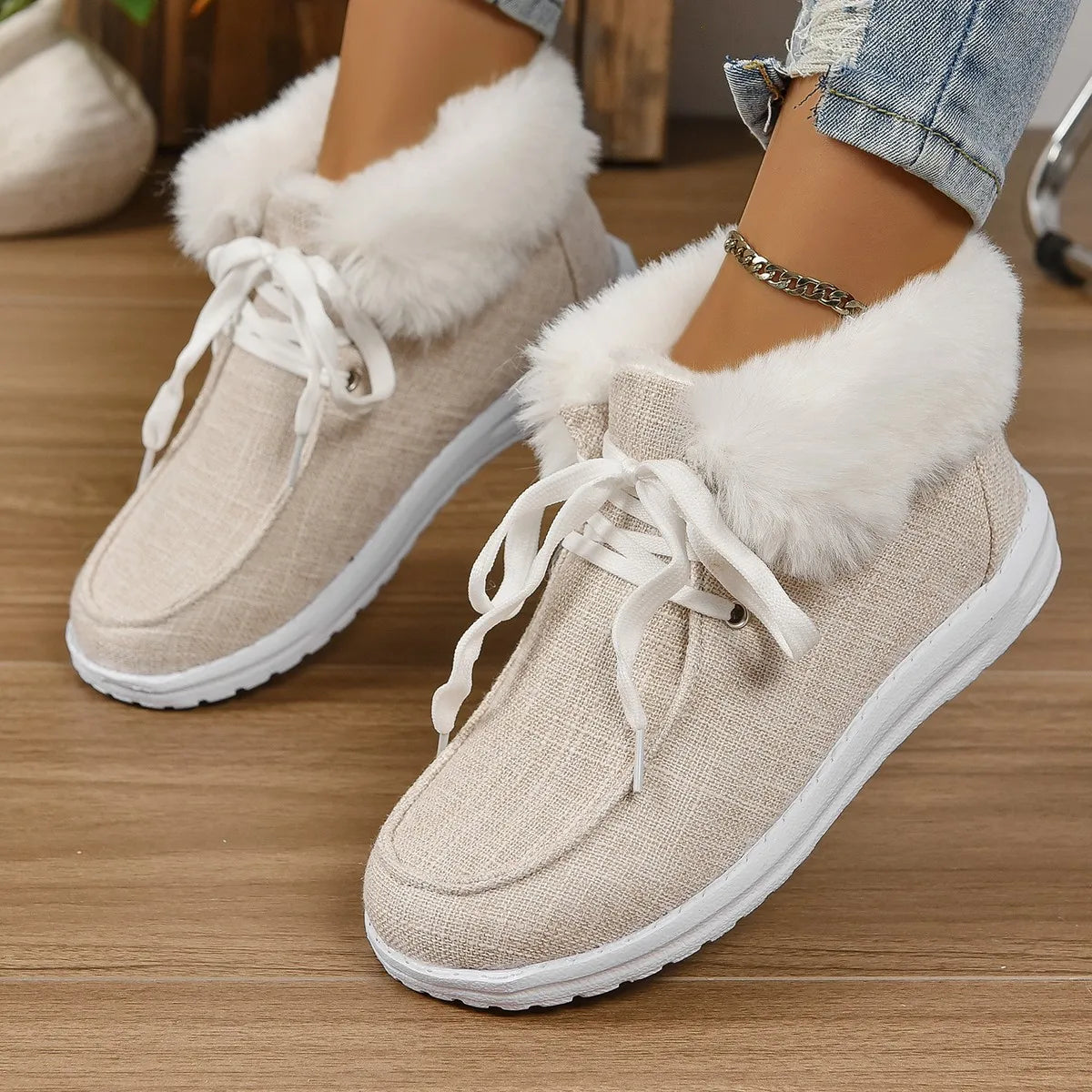 Sierra Cozy Lace-Ups