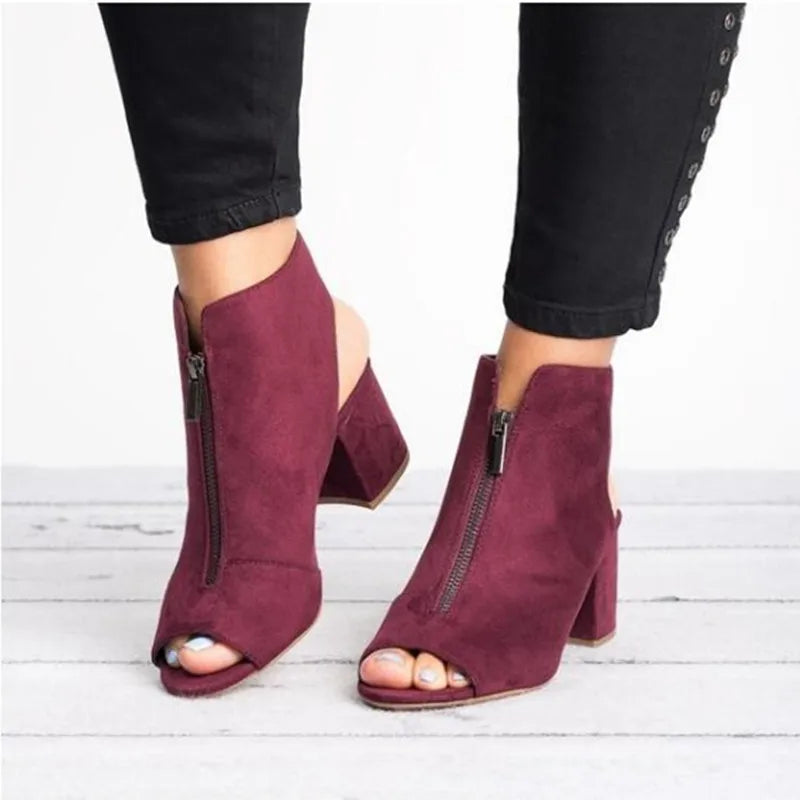 The Zoe Zip Ankle Bootie