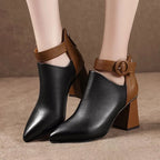 Noelle Buckle Ankle Heels