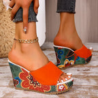 Marbella Muse Wedge Slides