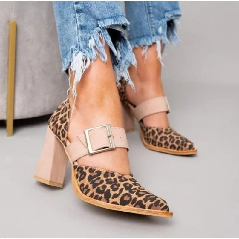 Aveline Leopard Heel