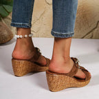 Bronze Comfort Wedges