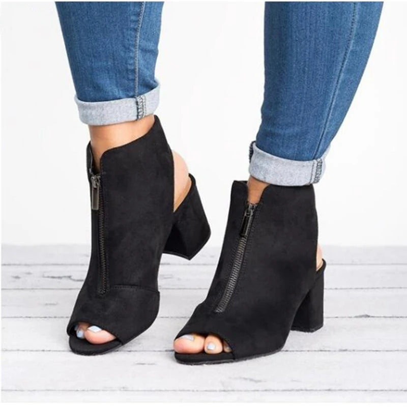 The Zoe Zip Ankle Bootie