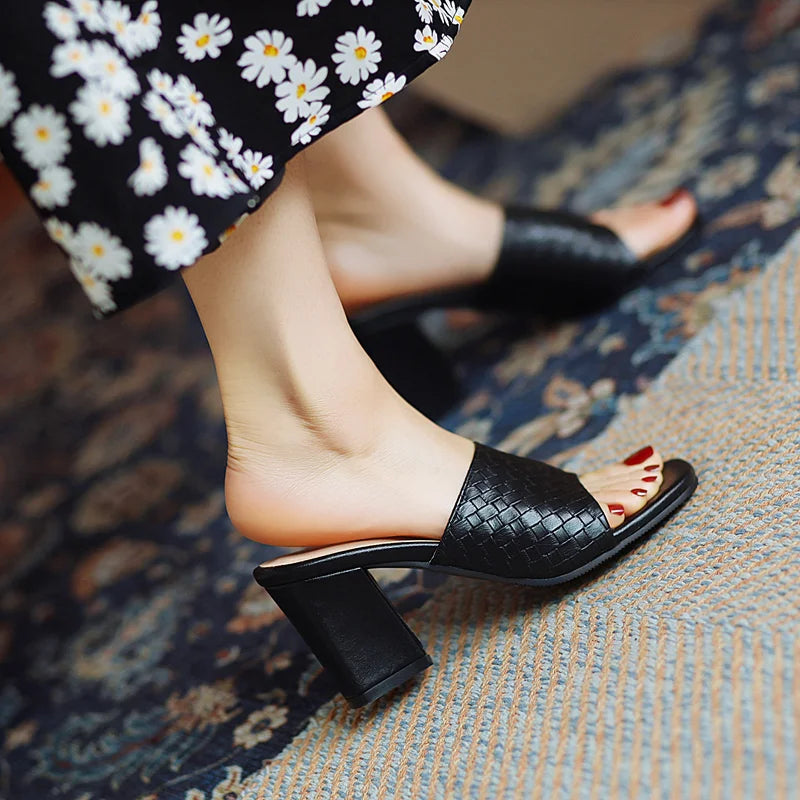 Tessa Woven Mule