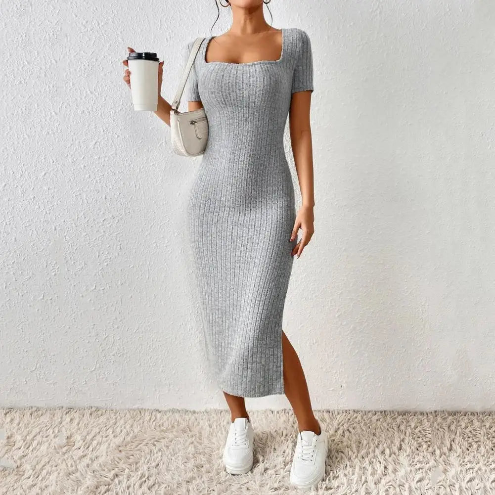 Serena Ribbed Knit Dress