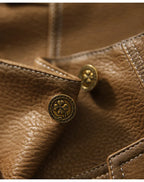 Elena Cropped Vegan Leather Jacket