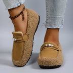 Aurelia Pearl Fleece Loafers