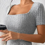 Serena Ribbed Knit Dress