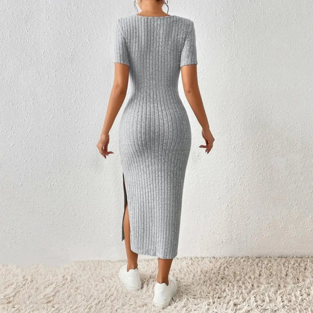 Serena Ribbed Knit Dress