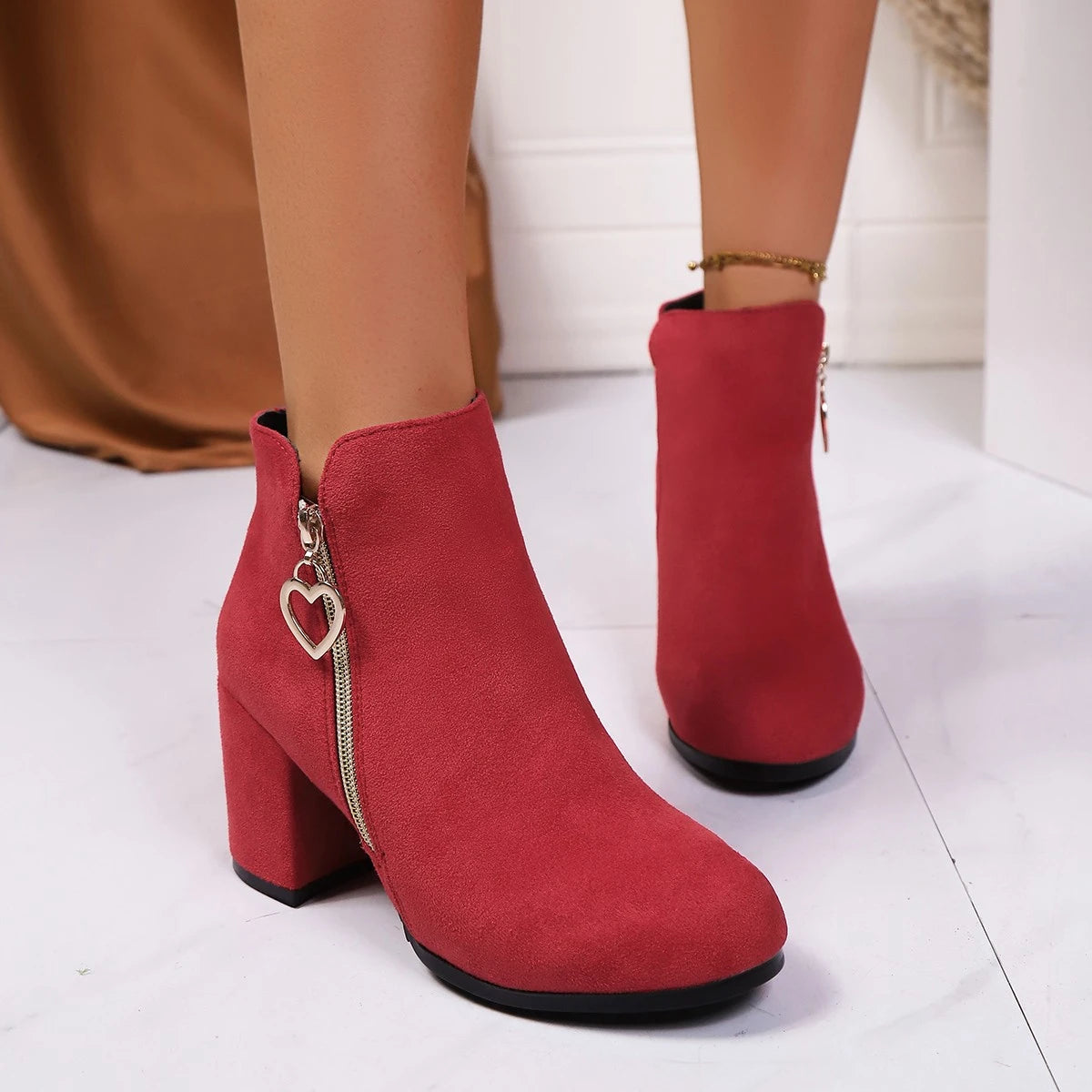 Celeste Charm Suede Boots