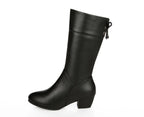 Clara Mid-Calf Leather Boots