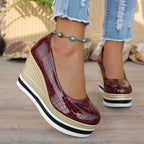 Marbella Croc Wedge