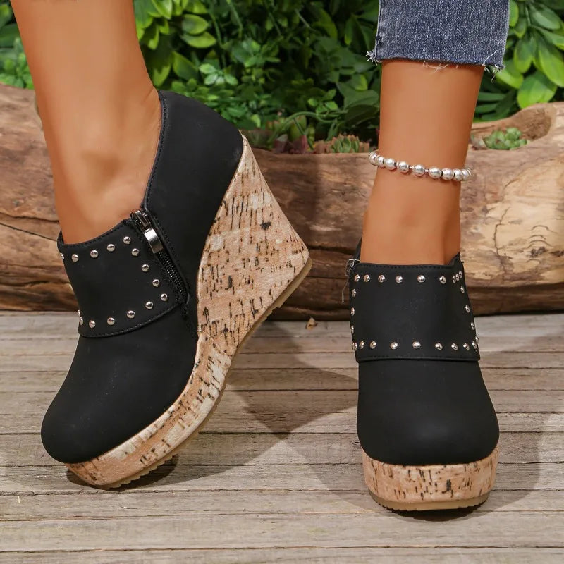 Stella Studded Wedge